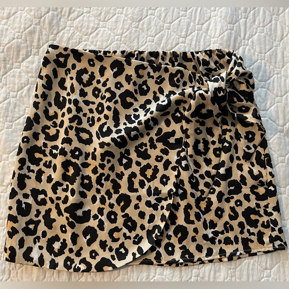 Cheetah print skirt